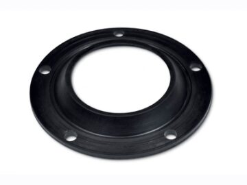 Rubber flange for heater element