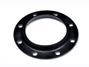 Rubber flange for heater element