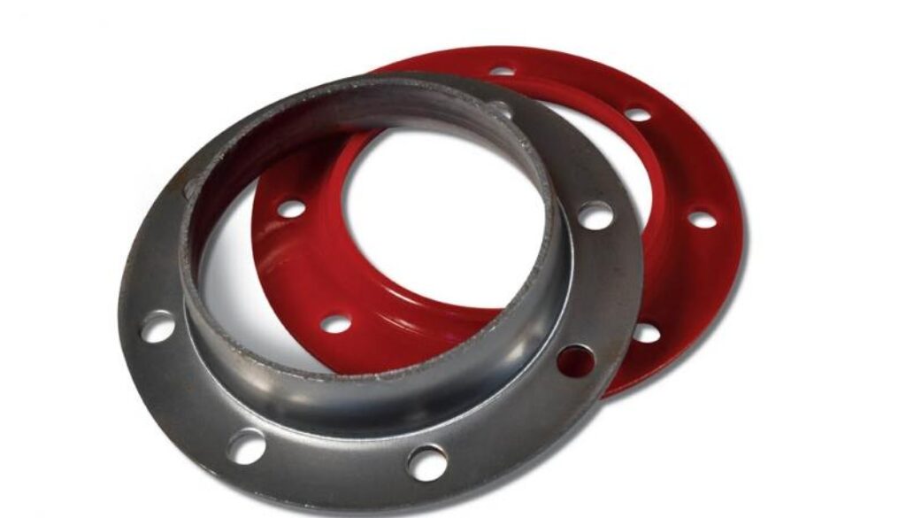 Rubber flange for heater element